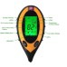 4 In 1 pH Moisture Soil Meter LCD Temperature Sunlight for Garden Farm Greenhouse Soil Fertility Tester