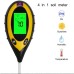 4 In 1 pH Moisture Soil Meter LCD Temperature Sunlight for Garden Farm Greenhouse Soil Fertility Tester