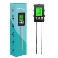 6 in 1 Soil PH Meter Fertility/PH/Moisture/Temp/Sunlight/Humidity Soil Detector for Agriculture Garden Farmer Digital Soil Meter