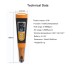Portable TDS Meter 3 in 1 EC/TEMP TDS Meter Water Quality Tester High Precision for Aquaculture Swimming Pools