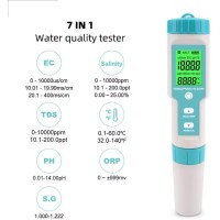 7 in 1 Water Quality Meter Digital PH Meter EC Meter TDS Meter
