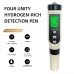 4 in 1 pH H2 Meter Rich Hydrogen Meter Digital Hydrogen Tester pH/ORP/H2/TEMP Meter for Water Quality