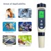 4 in 1 pH H2 Meter Rich Hydrogen Meter Digital Hydrogen Tester pH/ORP/H2/TEMP Meter for Water Quality